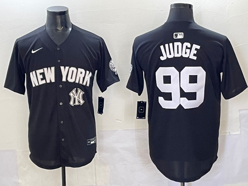 Men 2025 New York Yankees #99 Judge black Nike MLB Jersey style 725006->new york yankees->MLB Jersey